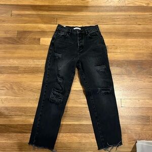 Pacsun black straight jeans